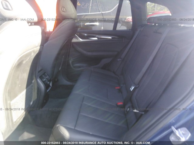 5UXTR9C55JLD67525 - 2018 BMW X3 XDRIVEM40I 蓝色 照片 8
