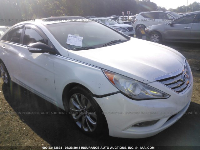 5NPEC4AB7BH208645 - 2011 HYUNDAI SONATA SE/LIMITED WHITE photo 6