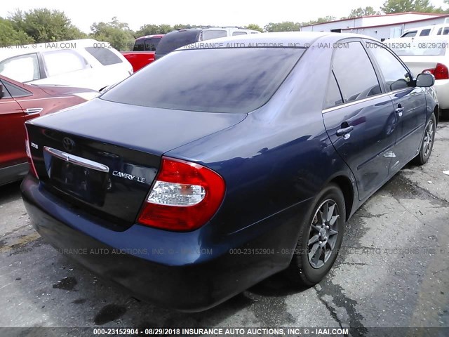 4T1BE32K62U611555 - 2002 TOYOTA CAMRY LE/XLE/SE Dəniz mavisi foto 4