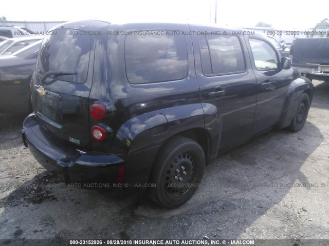 3GNBAADB8AS626890 - 2010 CHEVROLET HHR LS BLACK photo 4