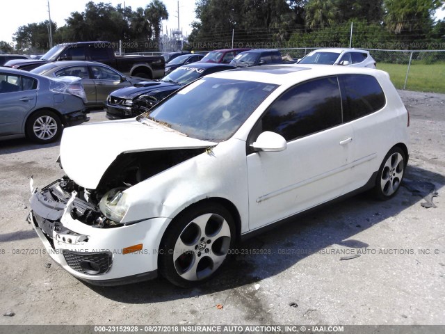 WVWEV71K16W068247 - 2006 VOLKSWAGEN NEW GTI WHITE photo 2