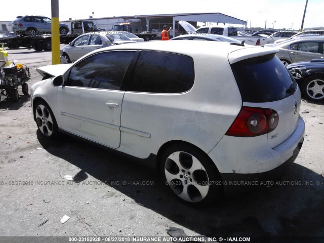 WVWEV71K16W068247 - 2006 VOLKSWAGEN NEW GTI WHITE photo 3