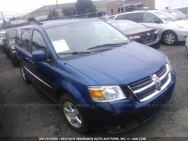 2D4RN5D18AR409611 - 2010 DODGE GRAND CARAVAN  BLUE photo 1