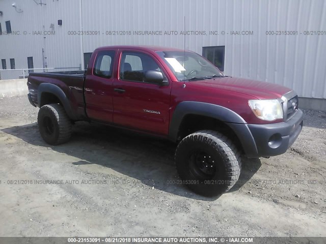 5TEUX42N46Z239749 - 2006 TOYOTA TACOMA ACCESS CAB MAROON photo 1