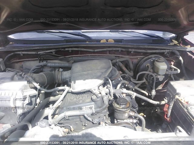 5TEUX42N46Z239749 - 2006 TOYOTA TACOMA ACCESS CAB Kastanienbraun Foto 10