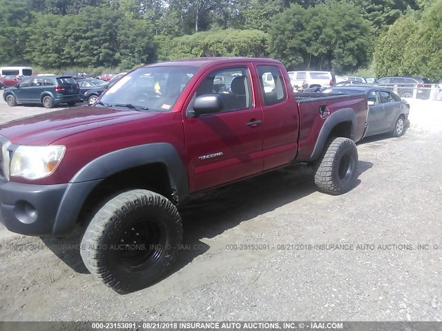 5TEUX42N46Z239749 - 2006 TOYOTA TACOMA ACCESS CAB MAROON photo 2