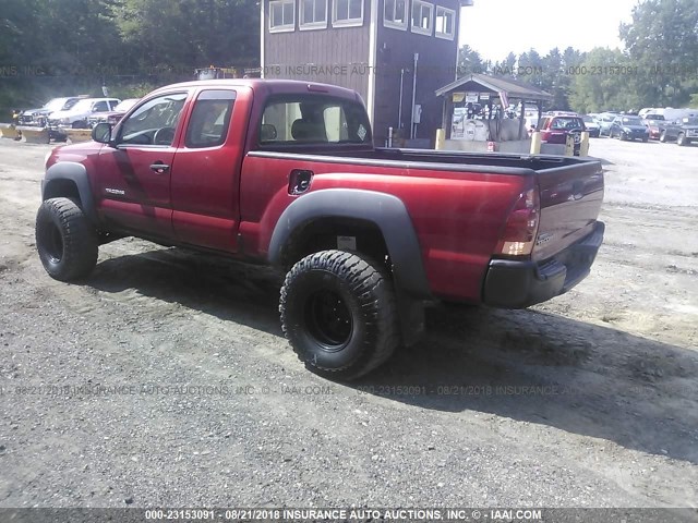 5TEUX42N46Z239749 - 2006 TOYOTA TACOMA ACCESS CAB MAROON photo 3