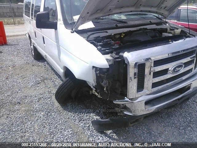 1FBSS3BL6EDA00956 - 2014 FORD ECONOLINE E350 SUPER DUTY WAGON WHITE photo 6