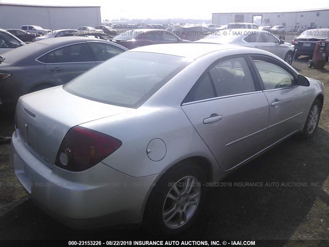 1G2ZG558464218642 - 2006 PONTIAC G6 SE1 SILVER photo 4