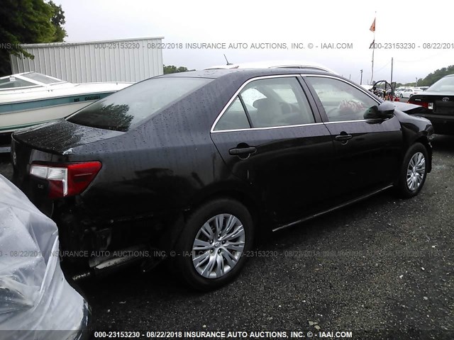 4T1BF1FKXCU031254 - 2012 TOYOTA CAMRY SE/LE/XLE შავი ფოტო 4