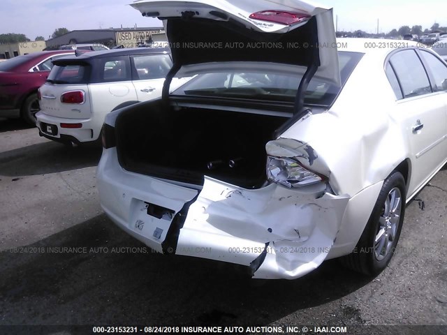 1G4HD57238U116112 - 2008 BUICK LUCERNE CXL WHITE photo 6