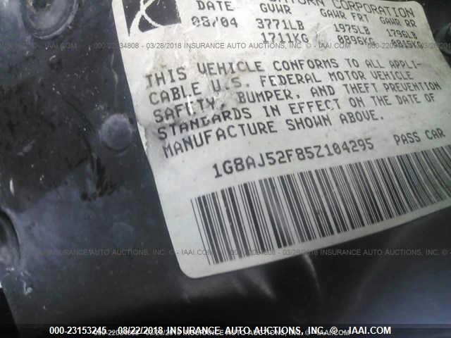 1G8AJ52F85Z104295 - 2005 SATURN ION LEVEL 2 蓝色 照片 9