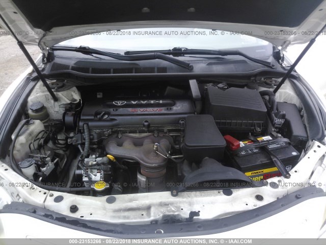 JTNBE46KX73092619 - 2007 TOYOTA CAMRY NEW GENERAT CE/LE/XLE/SE WHITE photo 10