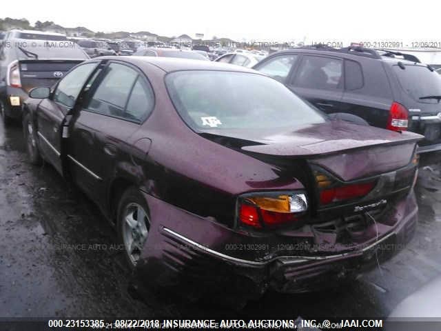 1G2HX54K8Y4259075 - 2000 PONTIAC BONNEVILLE SE MAROON photo 3