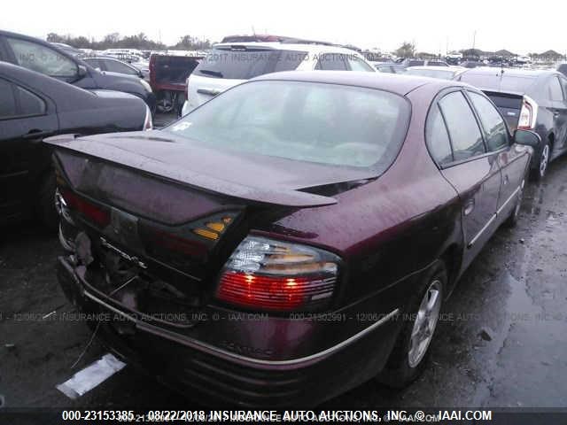 1G2HX54K8Y4259075 - 2000 PONTIAC BONNEVILLE SE MAROON photo 4