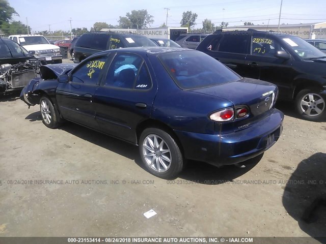 1G1JC524127445522 - 2002 CHEVROLET CAVALIER CNG BLUE photo 3