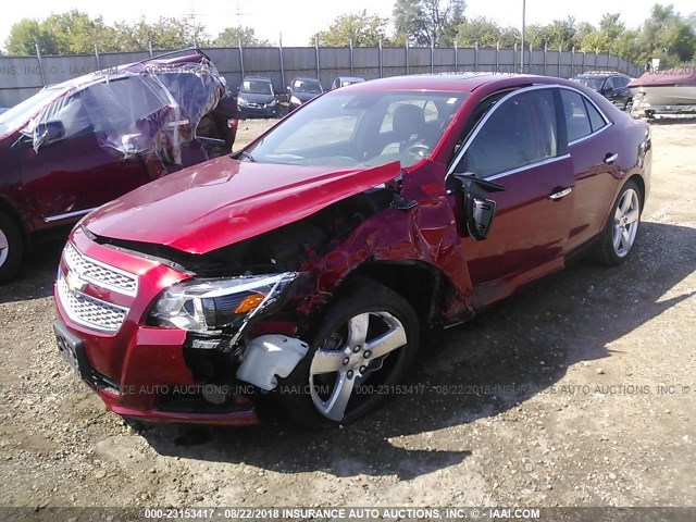 1G11J5SX5DF200649 - 2013 CHEVROLET MALIBU LTZ 红色 照片 2
