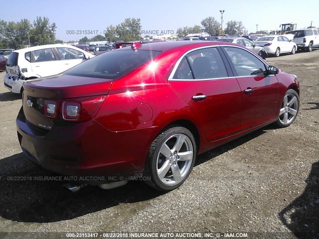 1G11J5SX5DF200649 - 2013 CHEVROLET MALIBU LTZ 红色 照片 4