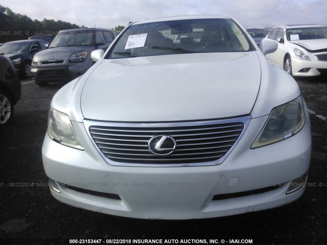 JTHGL46F075005414 - 2007 LEXUS LS 460L WHITE photo 6