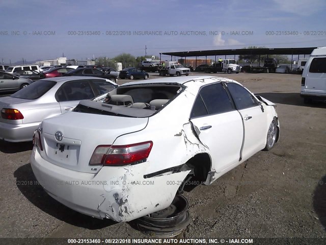 4T1BE46K67U618822 - 2007 TOYOTA CAMRY NEW GENERAT CE/LE/XLE/SE WHITE photo 4
