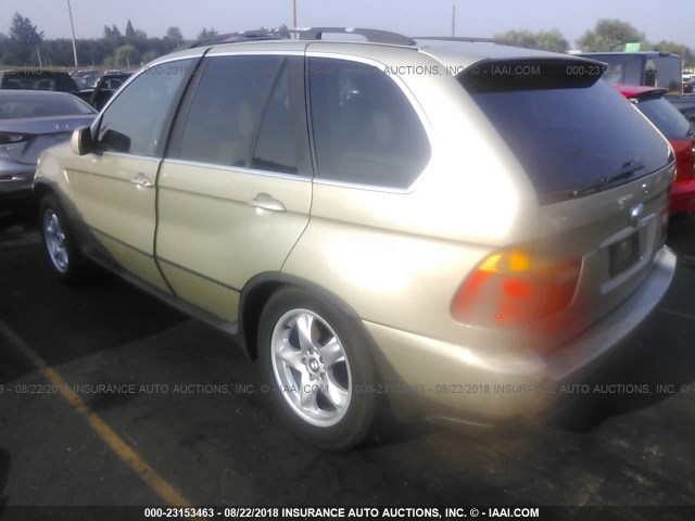 WBAFB33521LH20820 - 2001 BMW X5 4.4I GREEN photo 3