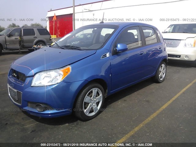 KL1TD66EX9B660319 - 2009 CHEVROLET AVEO LS/LT 蓝色 照片 2