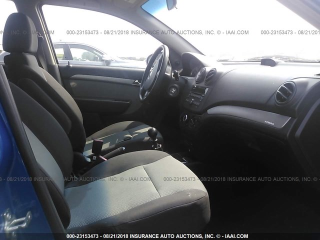 KL1TD66EX9B660319 - 2009 CHEVROLET AVEO LS/LT 蓝色 照片 5