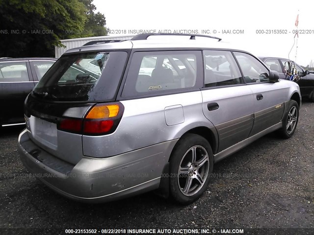 4S3BH675137653664 - 2003 SUBARU LEGACY OUTBACK AWP SILVER photo 4