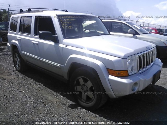 1J4RG4GK5AC105239 - 2010 JEEP COMMANDER SPORT SILVER photo 1