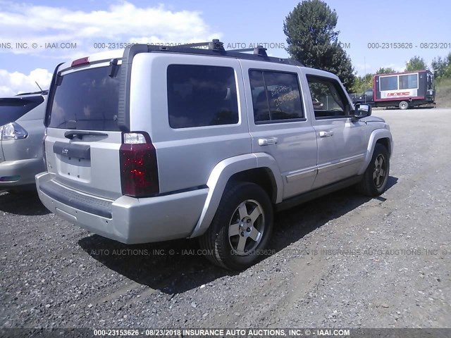 1J4RG4GK5AC105239 - 2010 JEEP COMMANDER SPORT SILVER photo 4