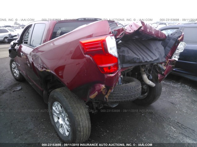 1N6AA1EJ9HN541648 - 2017 NISSAN TITAN S BURGUNDY photo 3