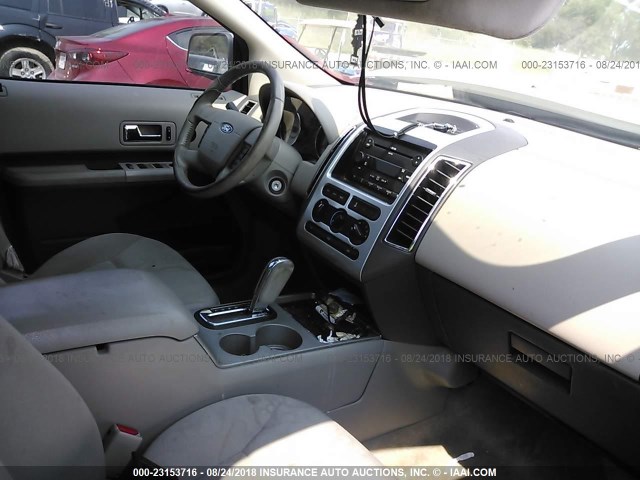 2FMDK38C07BB33650 - 2007 FORD EDGE SEL GRAY photo 5