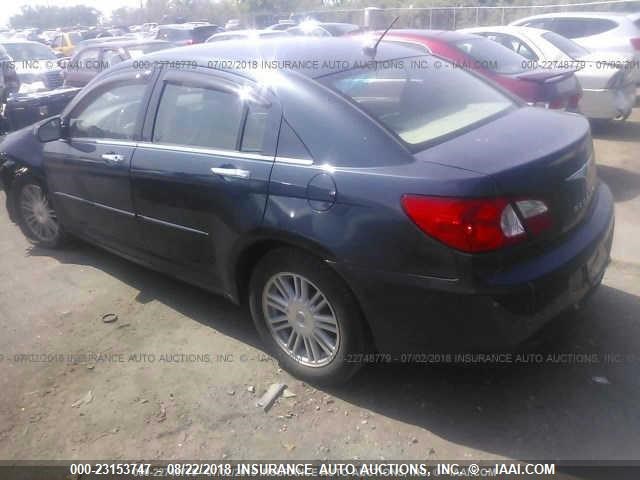 1C3LC66K87N673667 - 2007 CHRYSLER SEBRING LIMITED BLUE photo 3