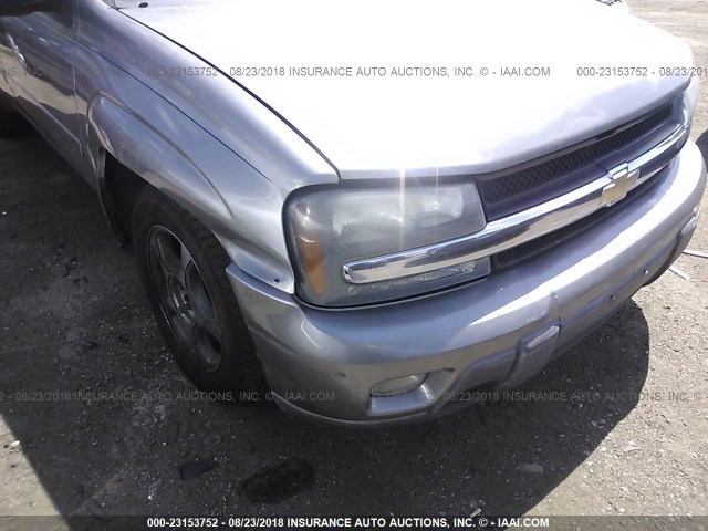 1GNET16S166121905 - 2006 CHEVROLET TRAILBLAZER EXT LS/EXT LT GRAY photo 6