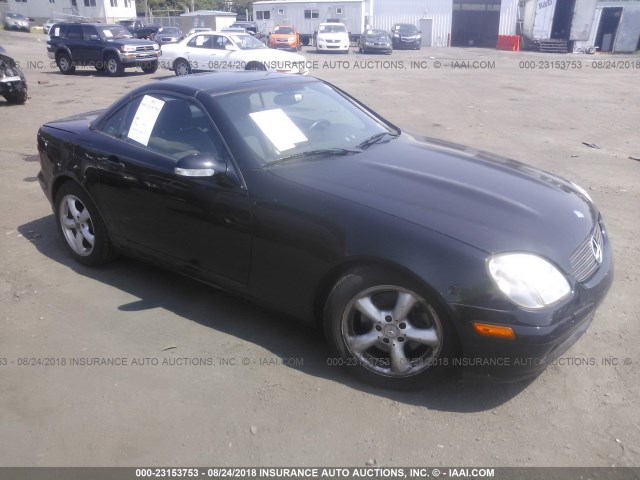 WDBKK65F31F234570 - 2001 MERCEDES-BENZ SLK 320 BLACK photo 1