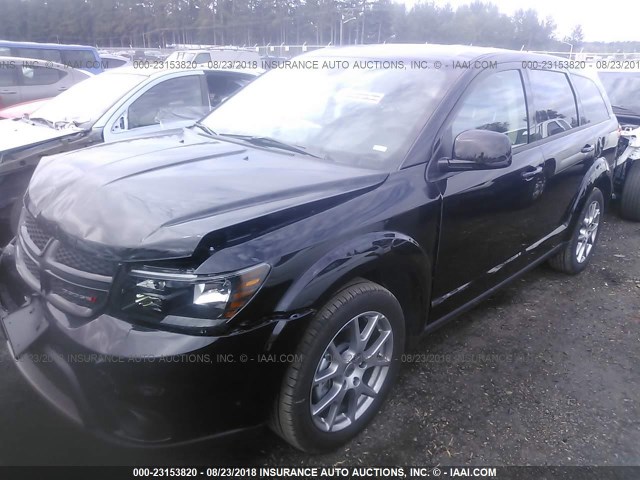 3C4PDCEG5JT426216 - 2018 DODGE JOURNEY GT BLACK photo 2