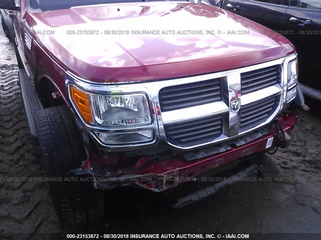 1D8GU28K48W108135 - 2008 DODGE NITRO SXT RED photo 6