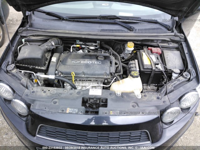 1G1JB5SH5D4229439 - 2013 CHEVROLET SONIC LS 黑色 照片 10