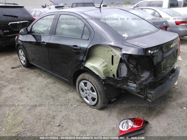 1G1JB5SH5D4229439 - 2013 CHEVROLET SONIC LS 黑色 照片 3