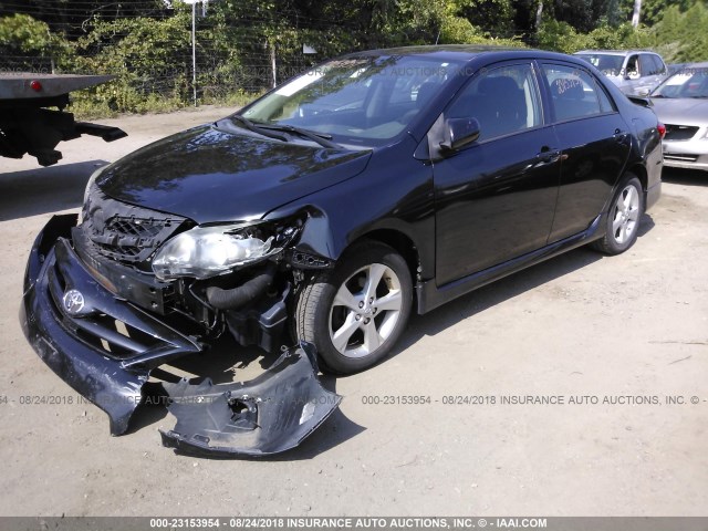 2T1BU4EE3BC614848 - 2011 TOYOTA COROLLA S/LE BLACK photo 2