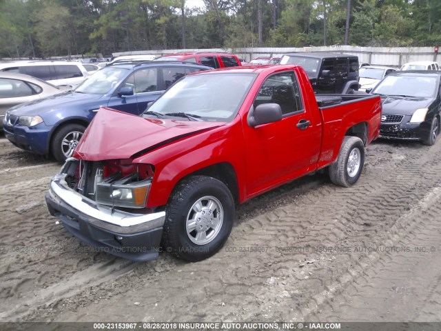 1GCCS249688189861 - 2008 CHEVROLET COLORADO LS RED photo 2