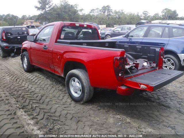 1GCCS249688189861 - 2008 CHEVROLET COLORADO LS RED photo 3