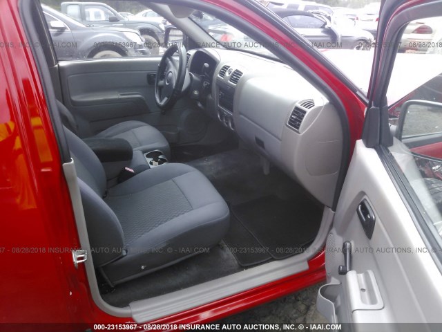 1GCCS249688189861 - 2008 CHEVROLET COLORADO LS RED photo 5