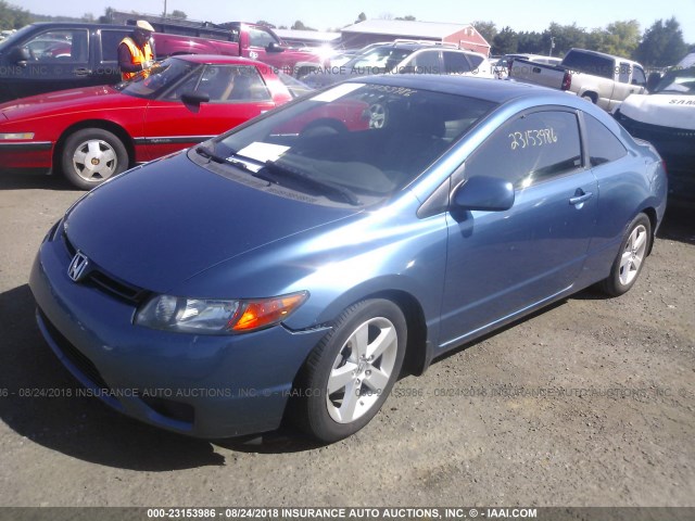 2HGFG129X8H520478 - 2008 HONDA CIVIC EXL 蓝色 照片 2