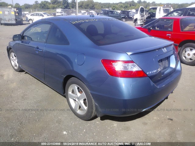 2HGFG129X8H520478 - 2008 HONDA CIVIC EXL 蓝色 照片 3