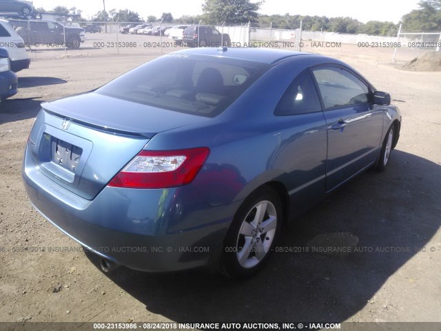 2HGFG129X8H520478 - 2008 HONDA CIVIC EXL 蓝色 照片 4