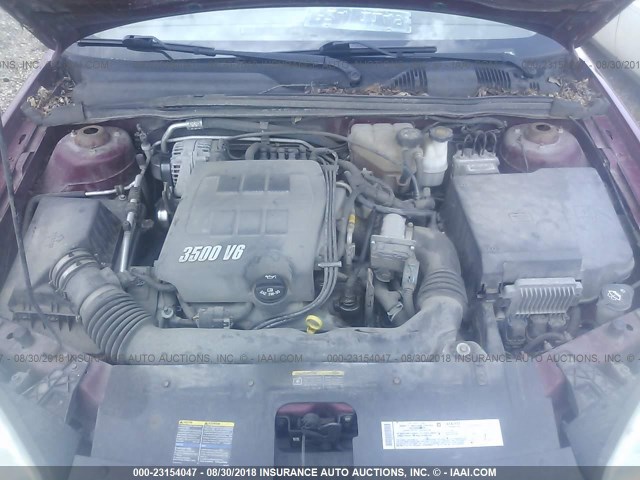 1G1ZT54825F195429 - 2005 CHEVROLET MALIBU LS 栗色 照片 10