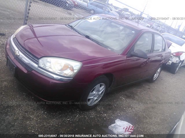 1G1ZT54825F195429 - 2005 CHEVROLET MALIBU LS 栗色 照片 2