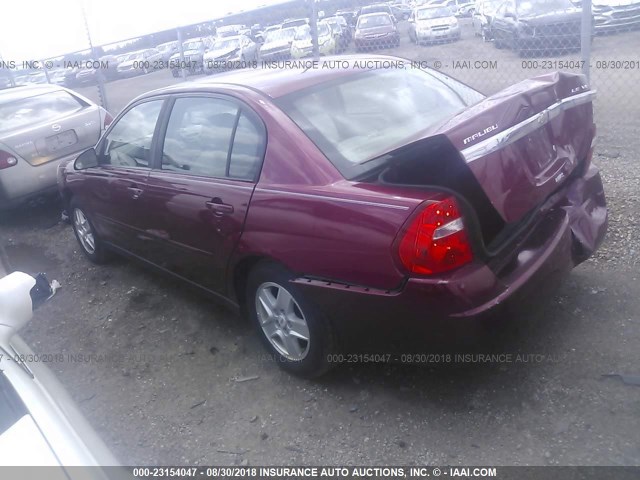 1G1ZT54825F195429 - 2005 CHEVROLET MALIBU LS 栗色 照片 3