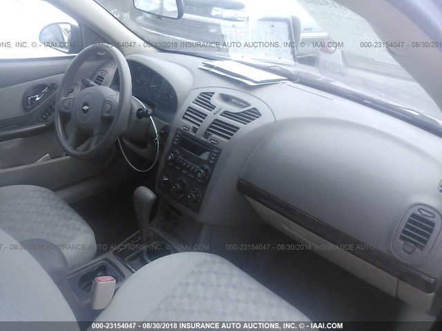 1G1ZT54825F195429 - 2005 CHEVROLET MALIBU LS 栗色 照片 5